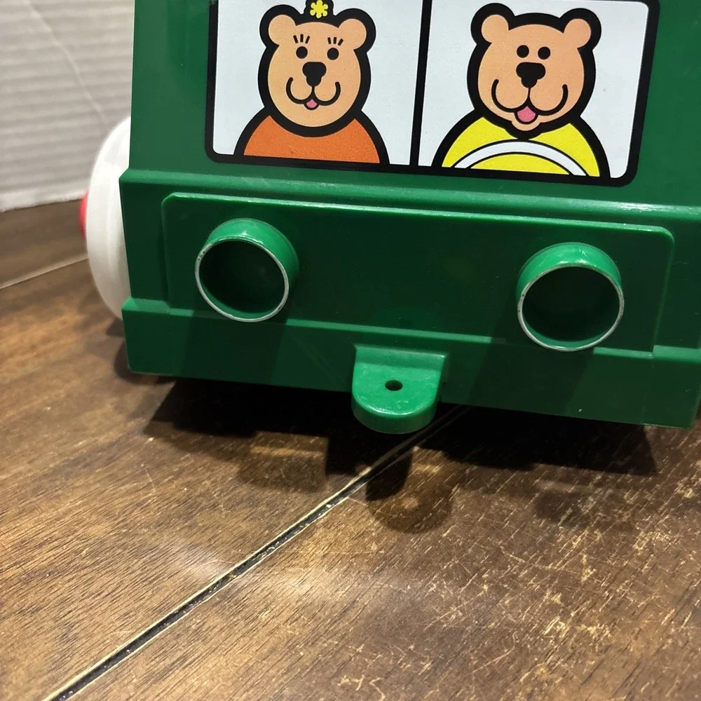 Vintage Johnson & Johnson Green Truck Toy Stack & Dump with Shapes USA 1983‎